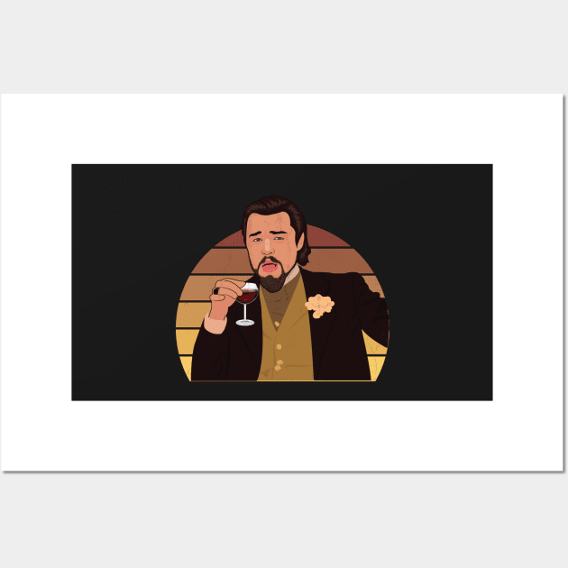 Di Caprio Laughing Meme Wall Art by TheAwesome